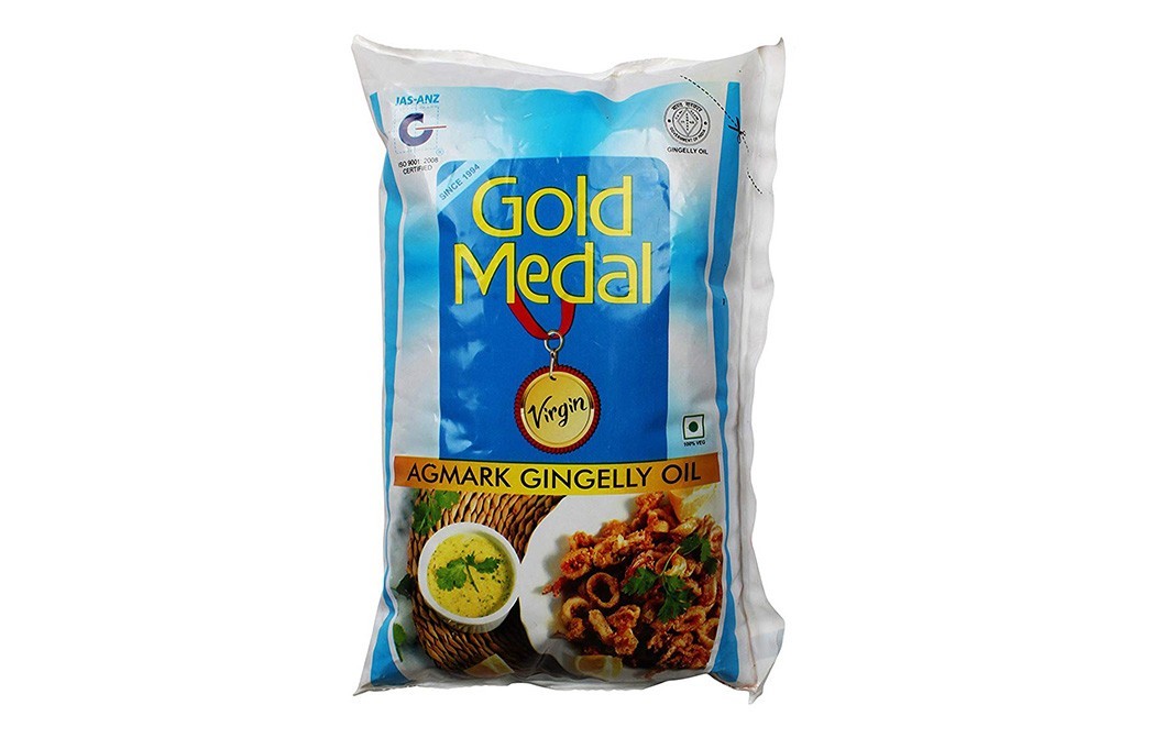 Gold Medal Virgin Agmark Gingelly Oil   Pouch  1.2 litre